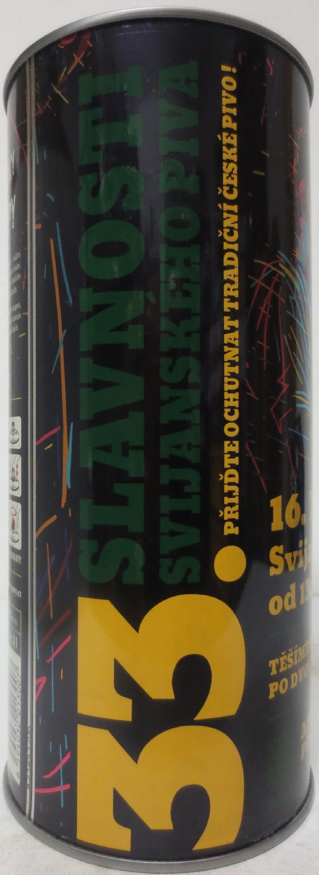 Svijany SVIJANSKÝ MÁZ BOHEMIA PILSNER 33. SLAVNOSTI SVIJANSKÉHO PIVA 16.7.2022 (200cl) č.1 