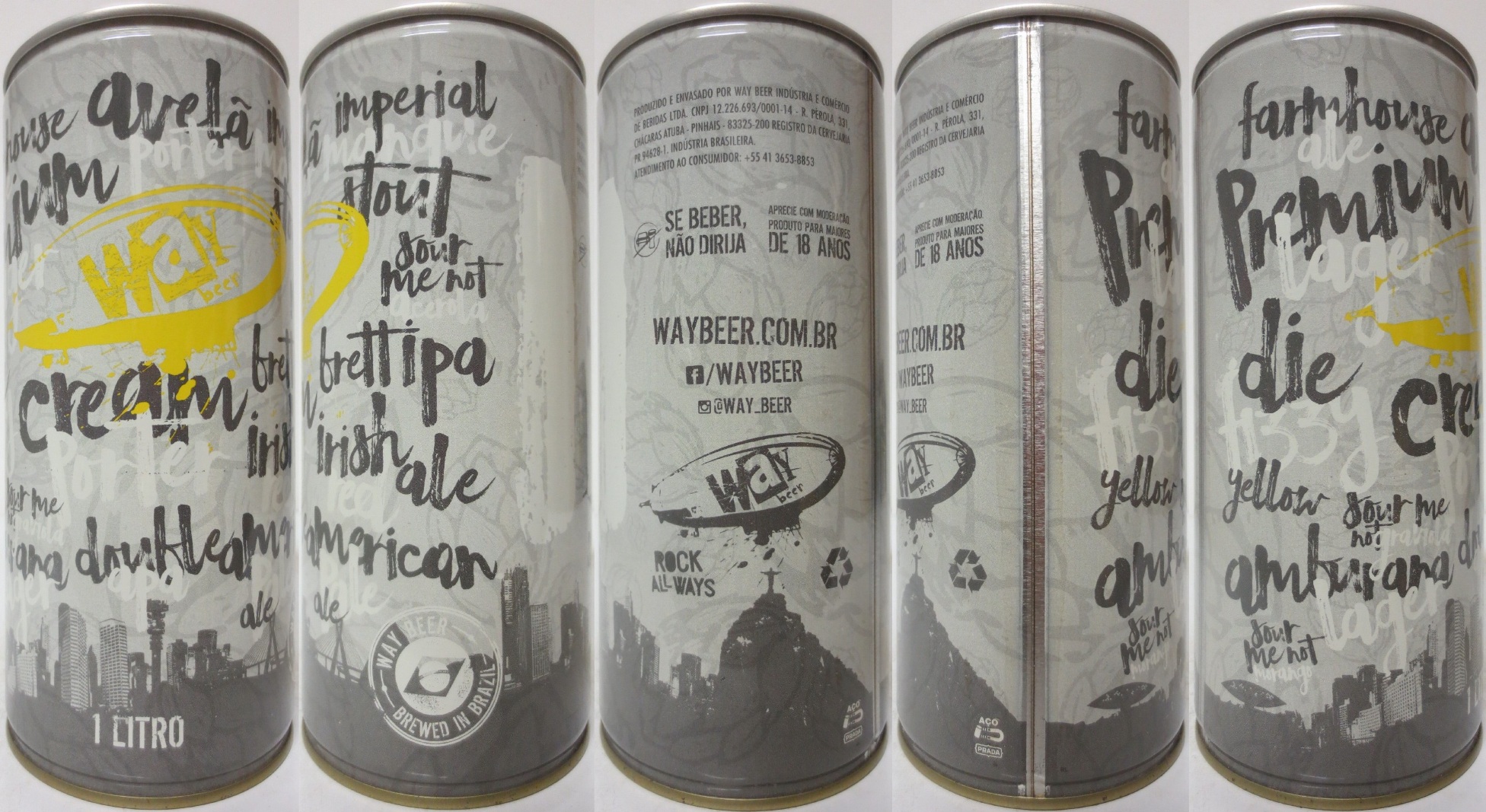 WaY beer ROCK ALLWAYS 1 LITRO (100cl) (B/O) Nr.1 