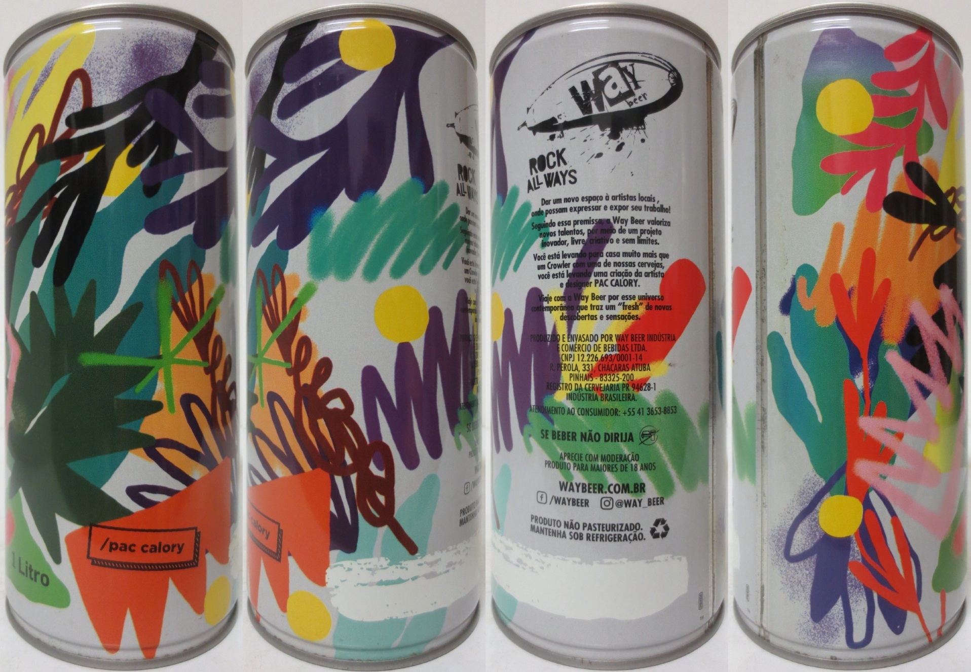 WaY beer ROCK ALLWAYS 1 Litro pac calory (100cl) (B/O) Nr.1 