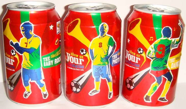 Coca Cola World Cup 2010 from GEORGIA (3 cans) (GEO)(ARM) (33cl) (B/O) 