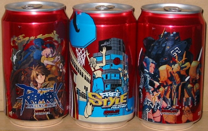 Coca Cola LEVEL UP - ONLINE ROLE PLAYING GAMES set from PHILIPINES (3 cans) (33cl) (AF/O) 