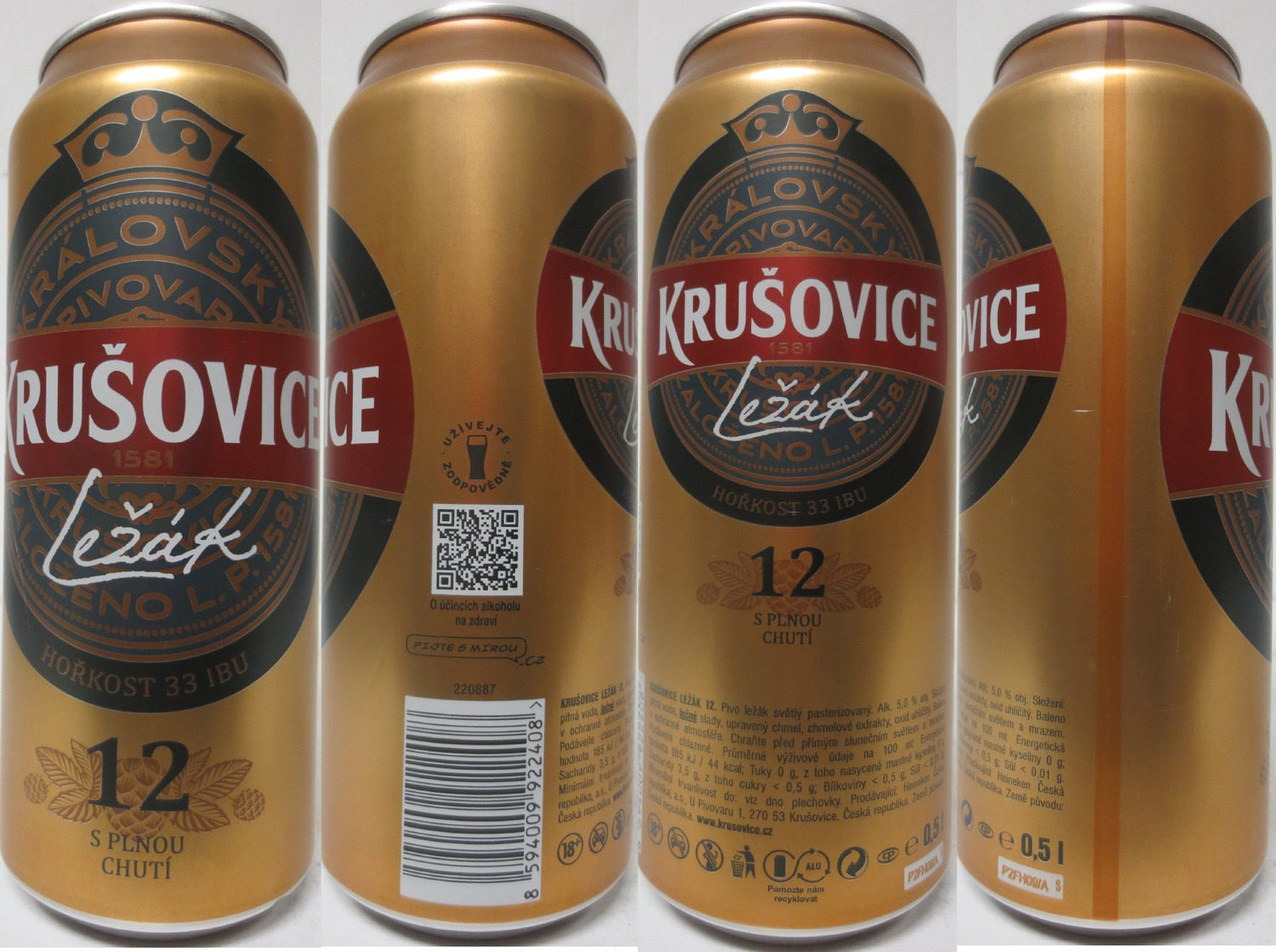 KRUŠOVICE Ležák 12 S PLNOU CHUTÍ (CZ) (50cl) (B/O) č.2 