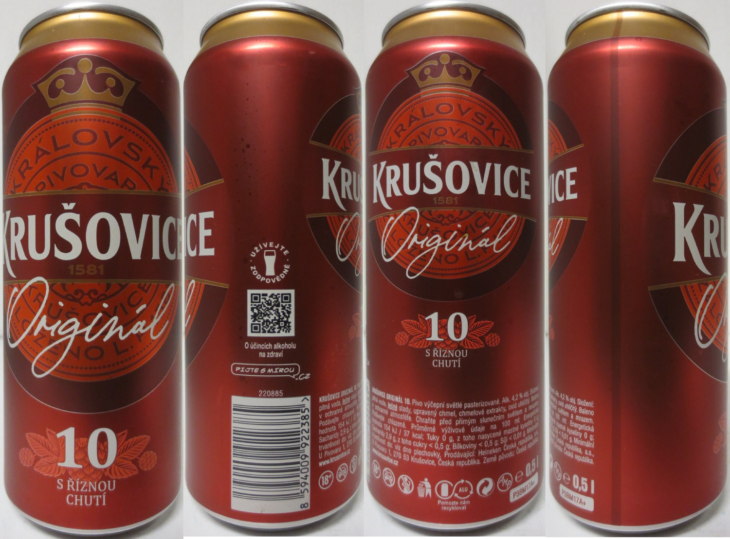 KRUŠOVICE Original 10 S ŘÍZNOU CHUTÍ (CZ) (50cl) (B/O) č.2