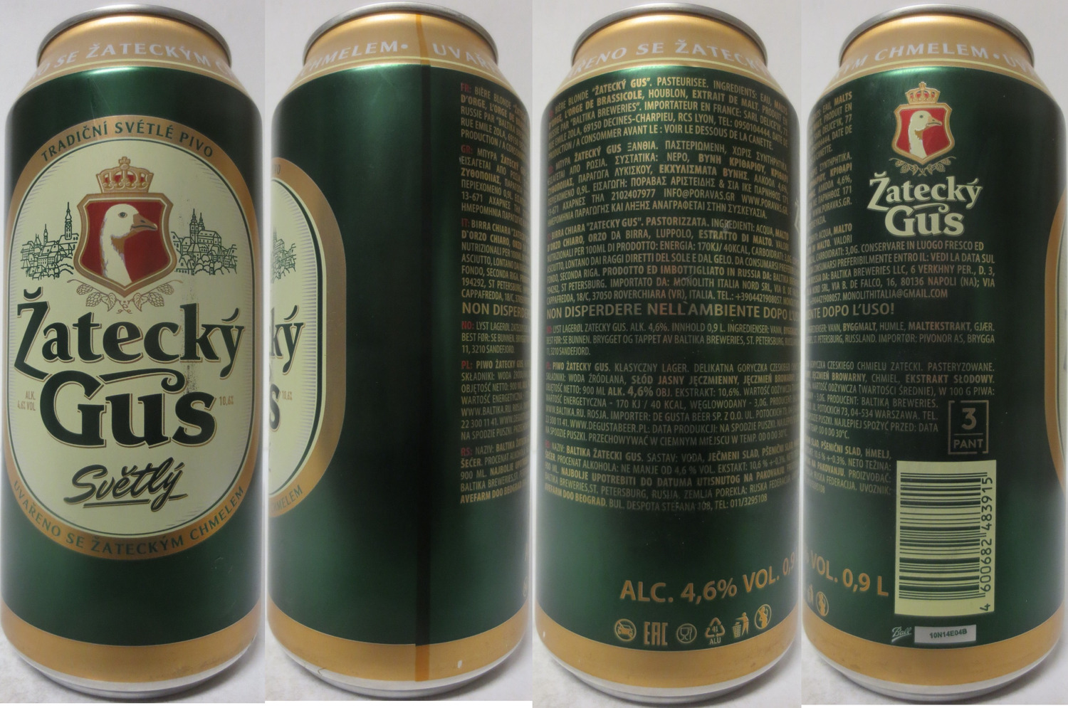 Žatecký Gus Světlý (RU) (90cl) (B/O) č.1