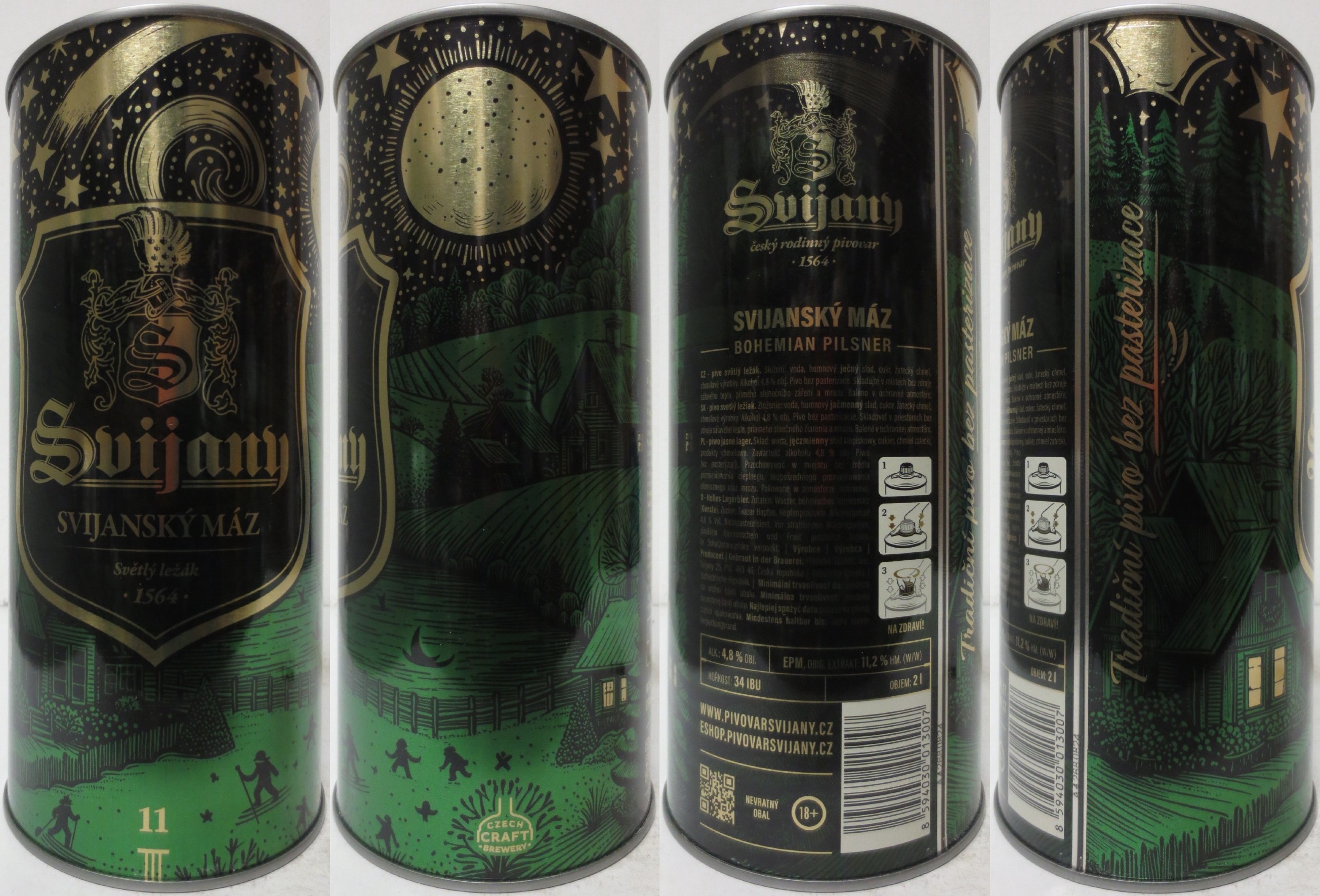Svijany SVIJANSKÝ MÁZ Světlý ležák .1564. vánoce 2024 (200cl) č.1 