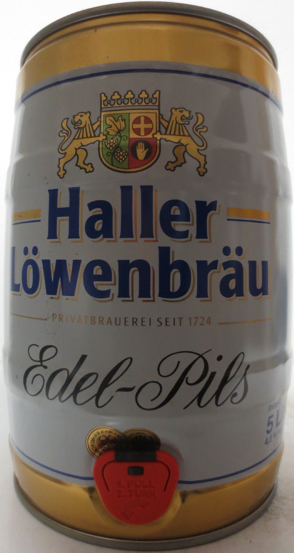 Haller Löwenbräu Edel-Pils (5L) Nr.1 