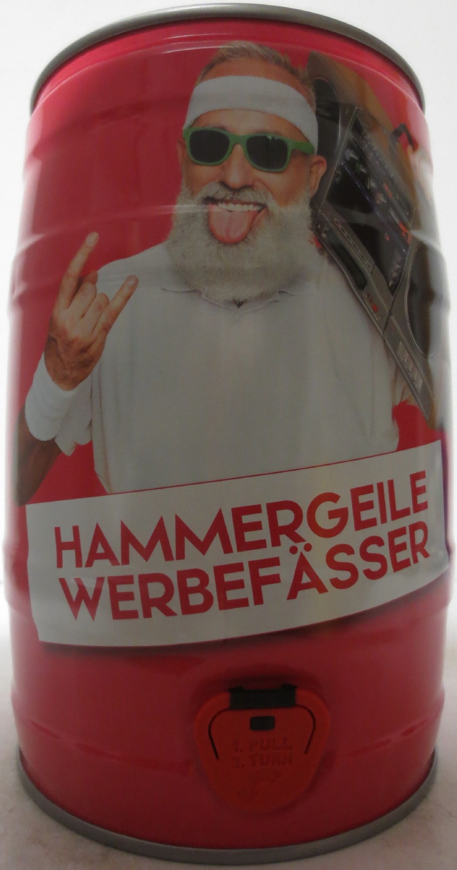 HUBER PACKAGING HAMMERGEILE WERBEFÄSSER (5L) Nr.2 (pink-weiss) 