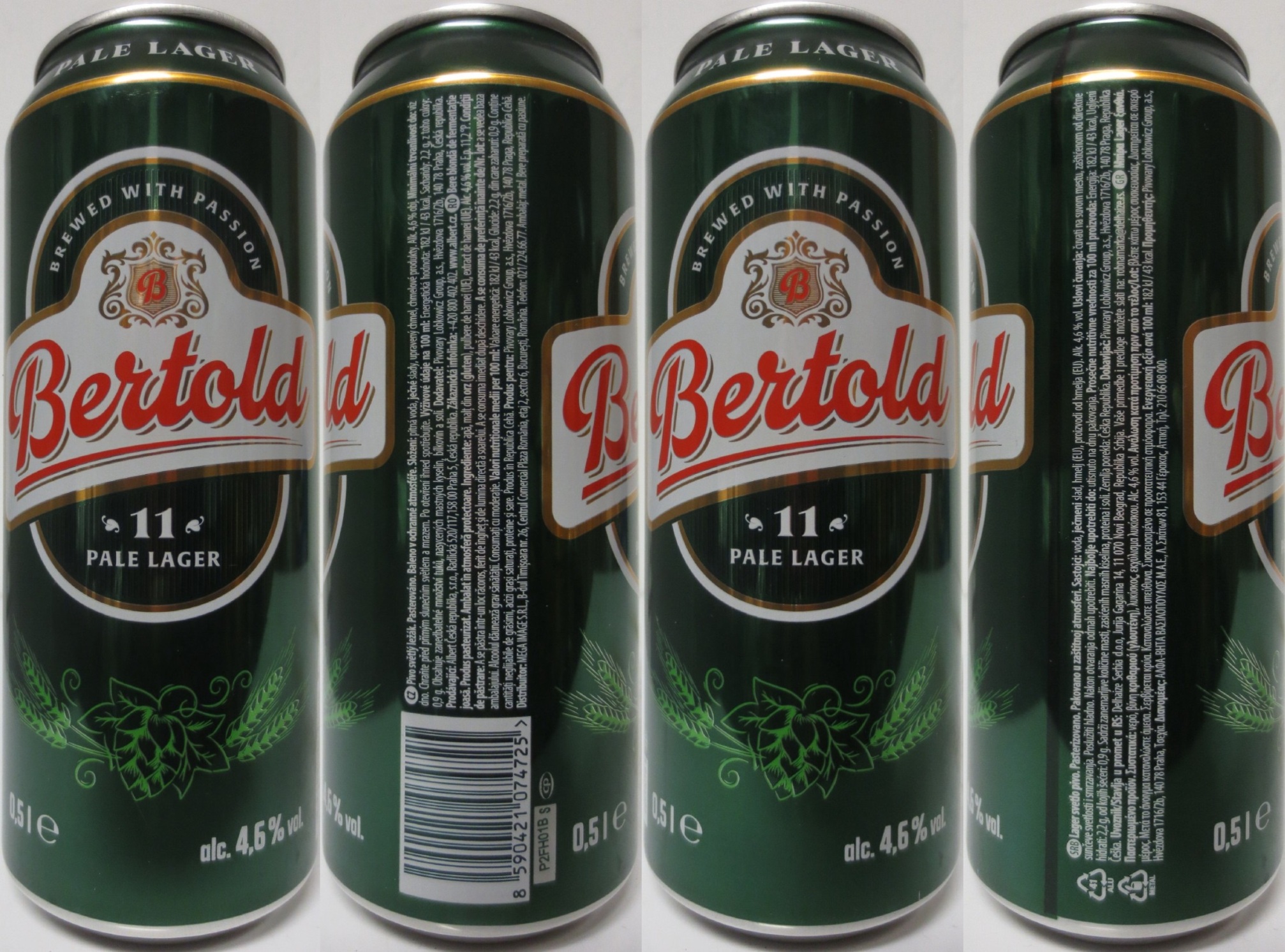 Bertold 11 PALE LAGER (CZ) (50cl) (B/O) č.1 
