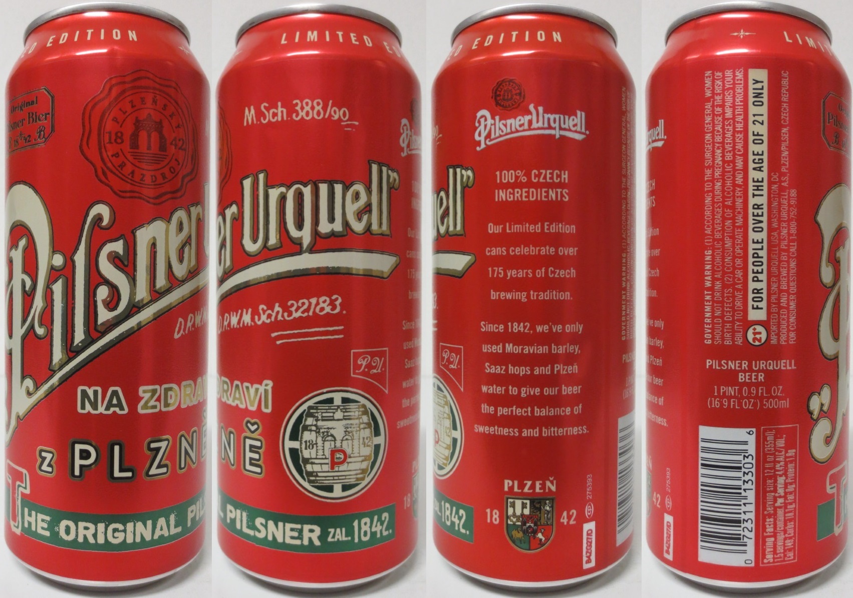 Pilsner Urquell NA ZDRAVÍ Z PLZNĚ (USA) (50cl) (B/O) č.1