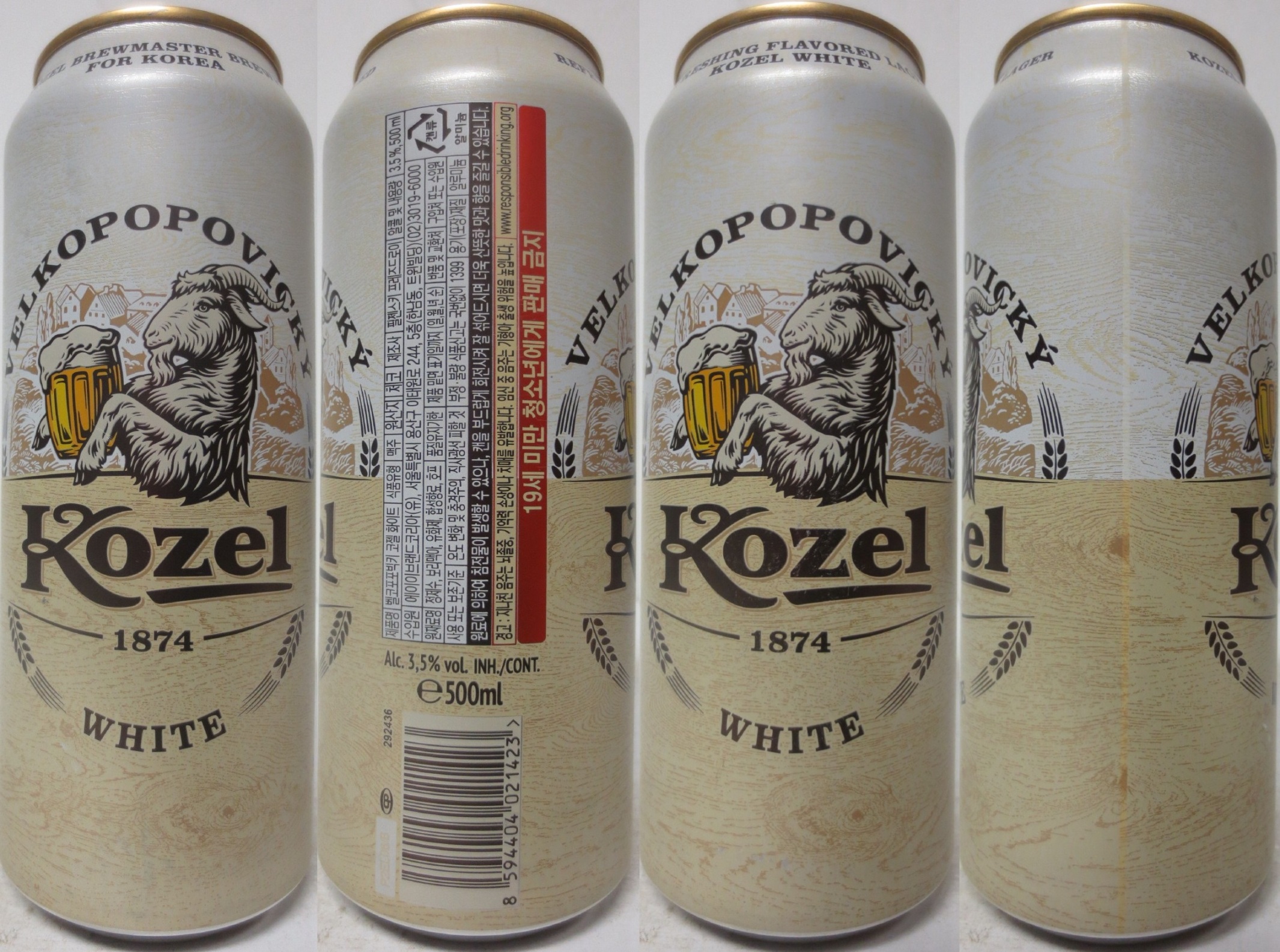 VELKOPOPOVICKÝ Kozel 1874 WHITE (KOR) (50cl) (B/O) č.1 