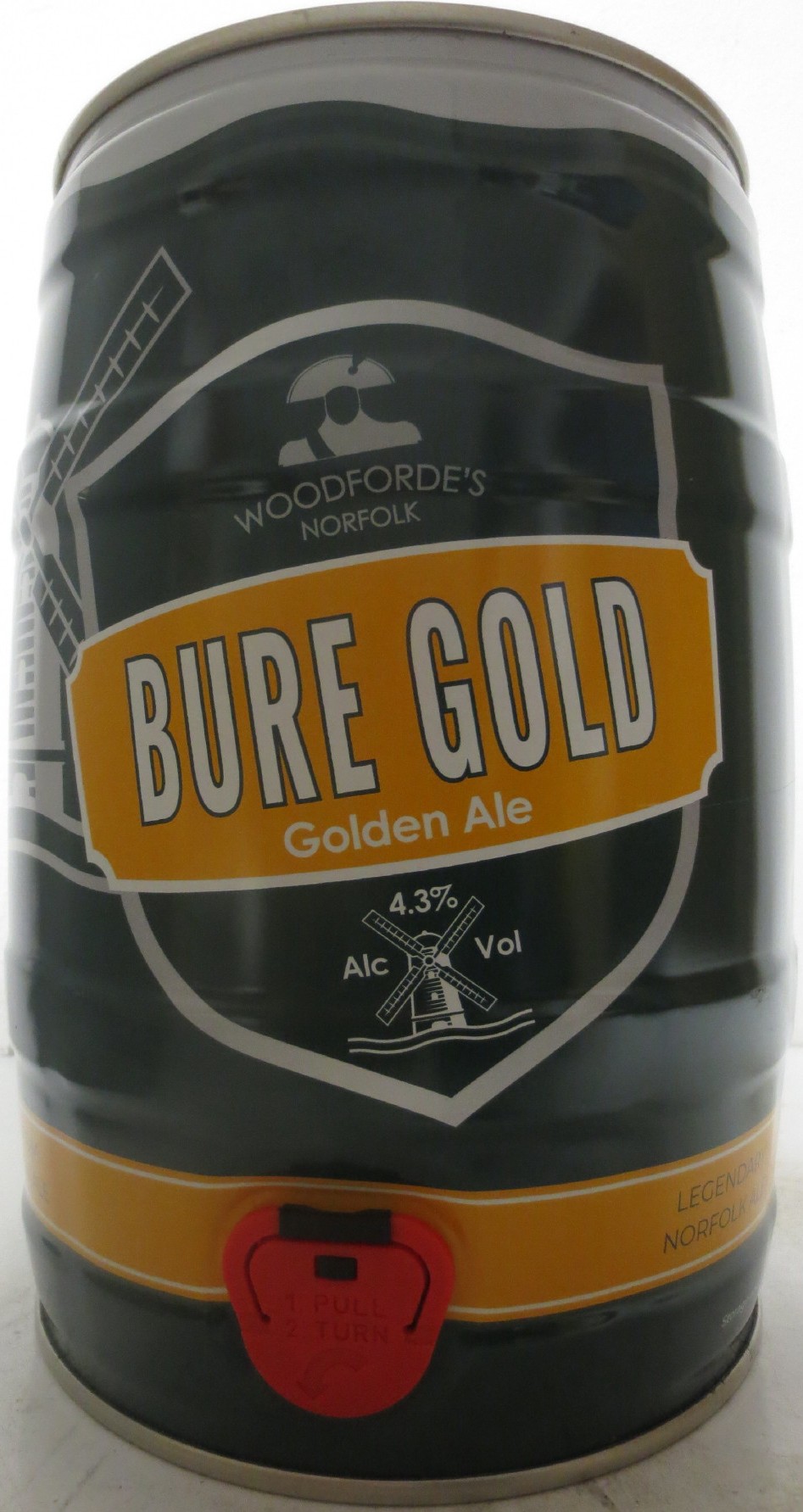 WOODFORDE´S NORFOLK BURE GOLD Golden Ale Alc 4,3% vol (5L) Nr.1 