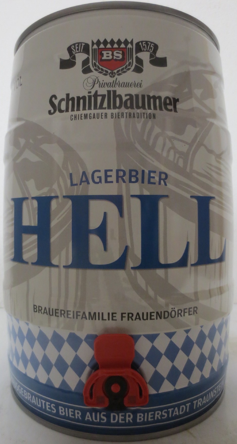 Schnitzlbaumer Privatbrauerei CHIEMGAUER BRAUTRADITION LAGERBIER HELL BRAUFAMILIE FRAUENDÖRFER (5L) Nr.1 