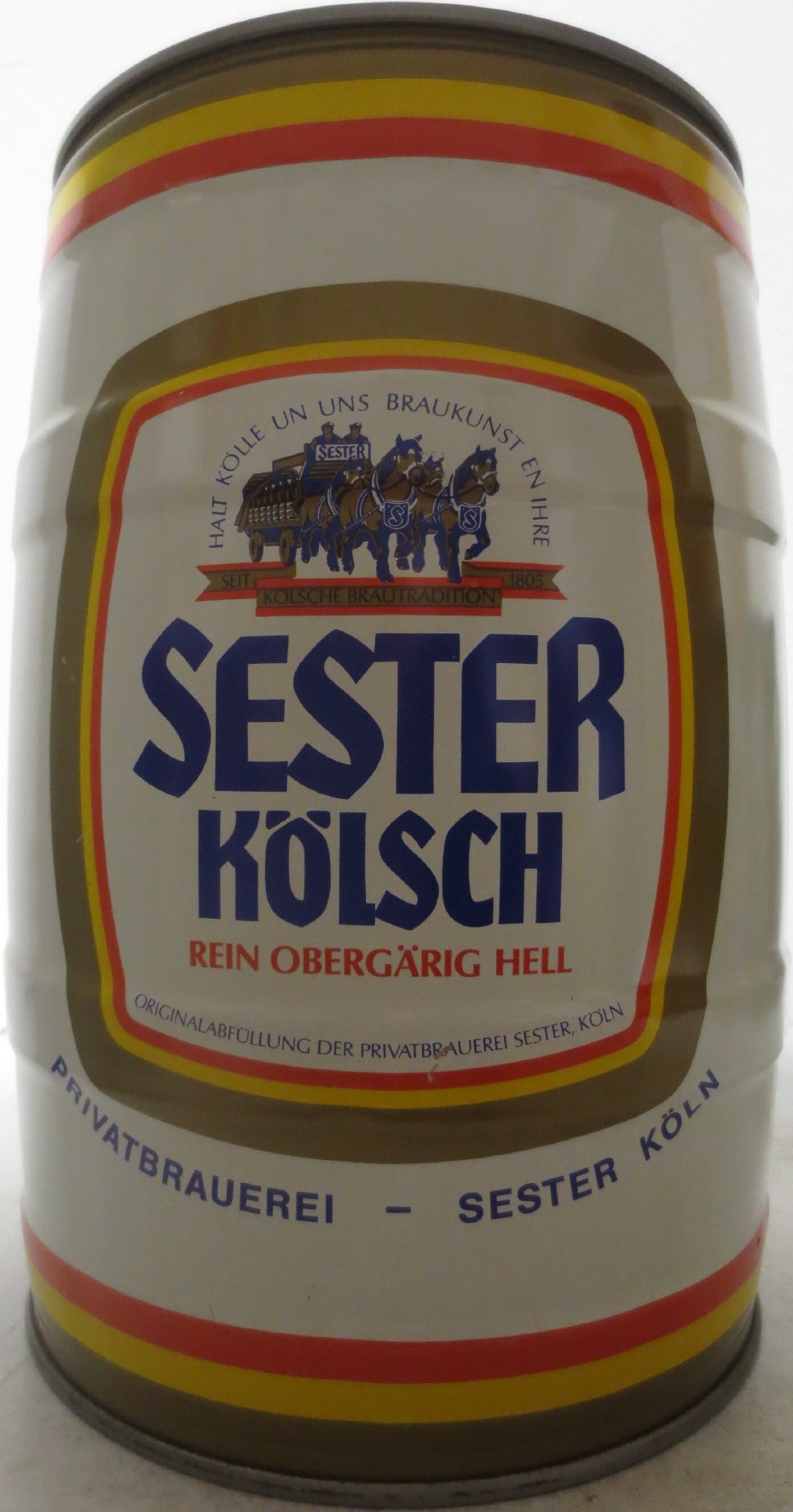 SESTER KÖLSCH REIN OBERGÄRIG HELL PRIVATBRAUEREI - SESTER KÖLN (5L) Nr.1 