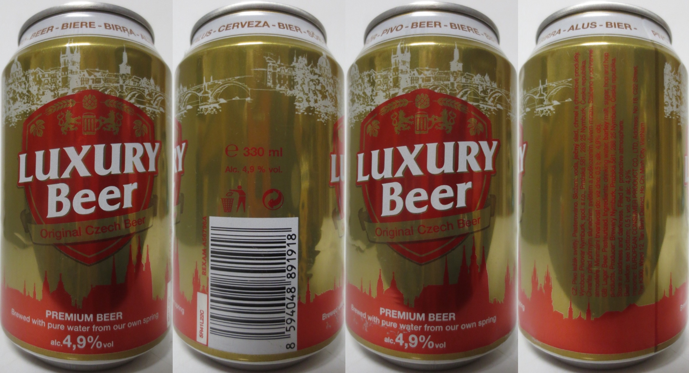 LUXURY Beer Original Czech Beer (33cl) (B/O) č.1 