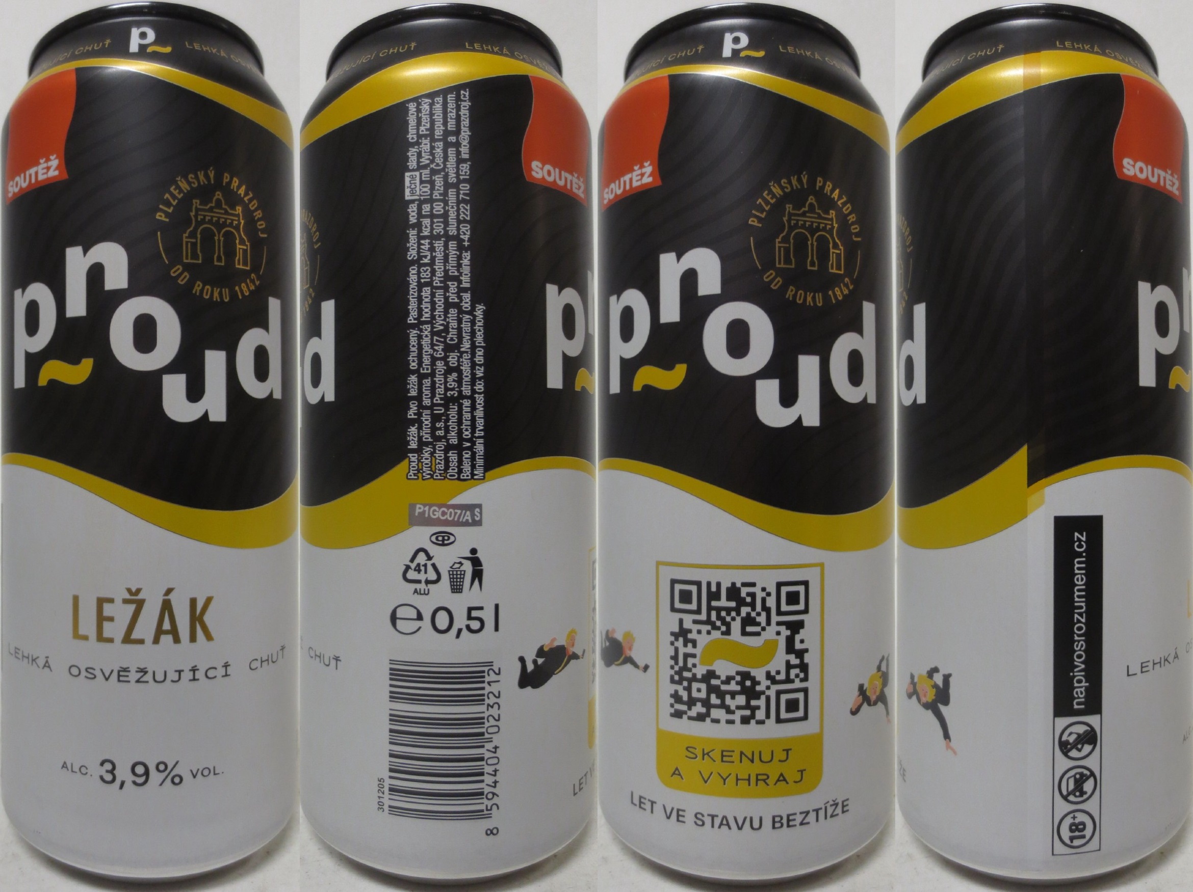 proud LEŽÁK LEHKÁ OSVĚŽUJÍCÍ CHUŤ SOUTĚŽ SKENUJ A VYHRAJ (50cl) (B/O) č.1