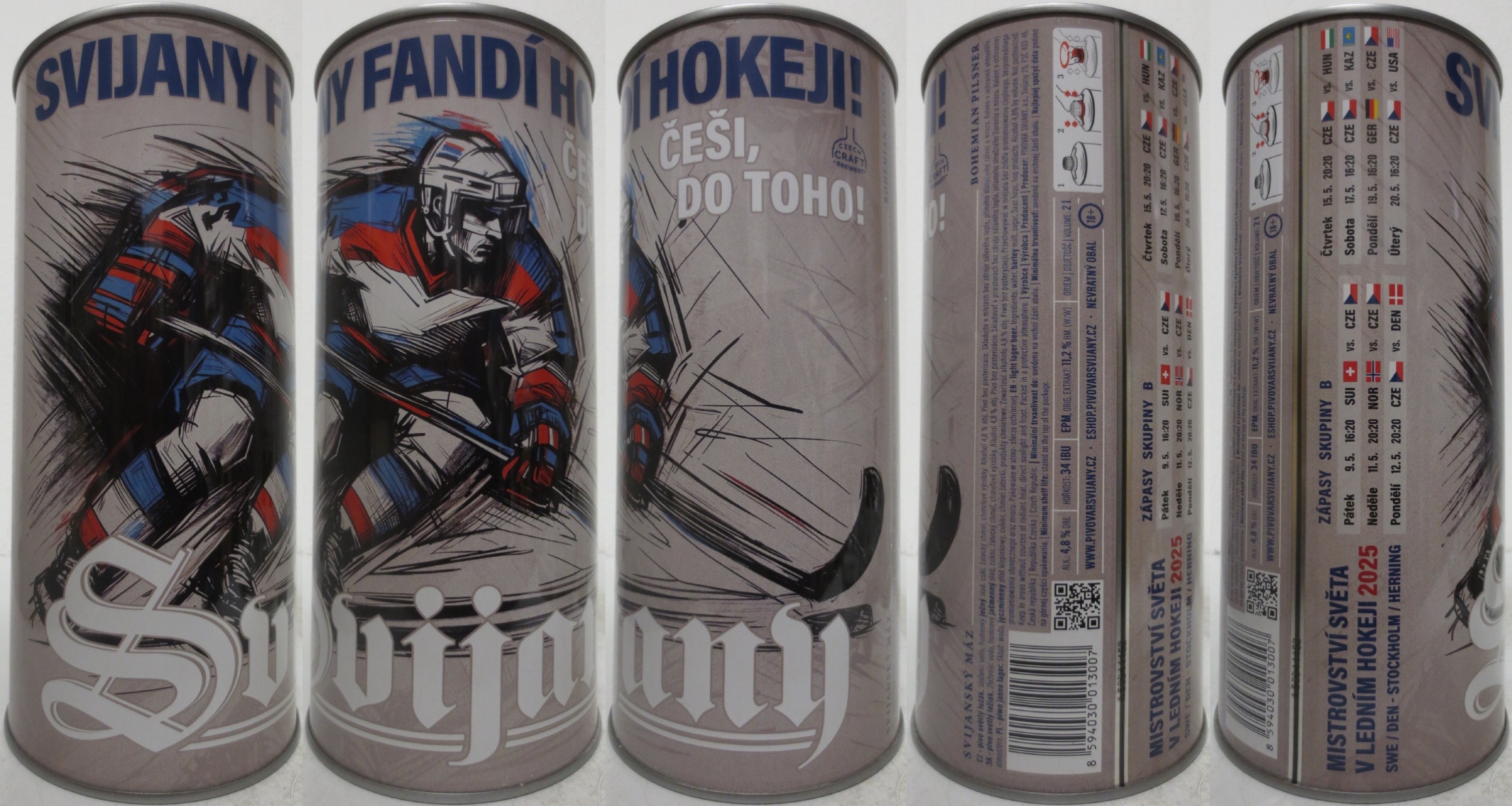 Svijany SVIJANSKÝ MÁZ SVIJANY FANDÍ HOKEJI 2025 ČEŠI, DO TOHO! (200cl) č.1 