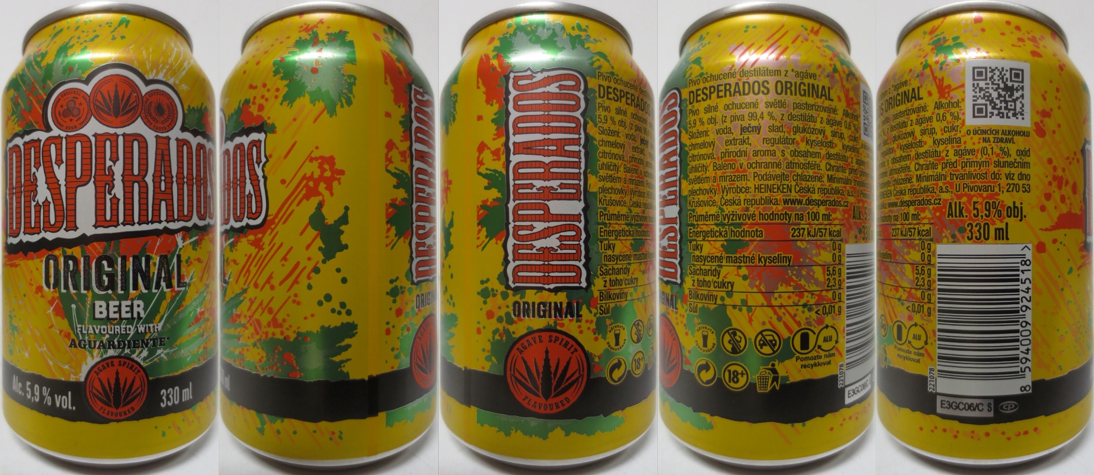 DESPERADOS ORIGINAL BEER (CZ) (33cl) (B/O) č.1 