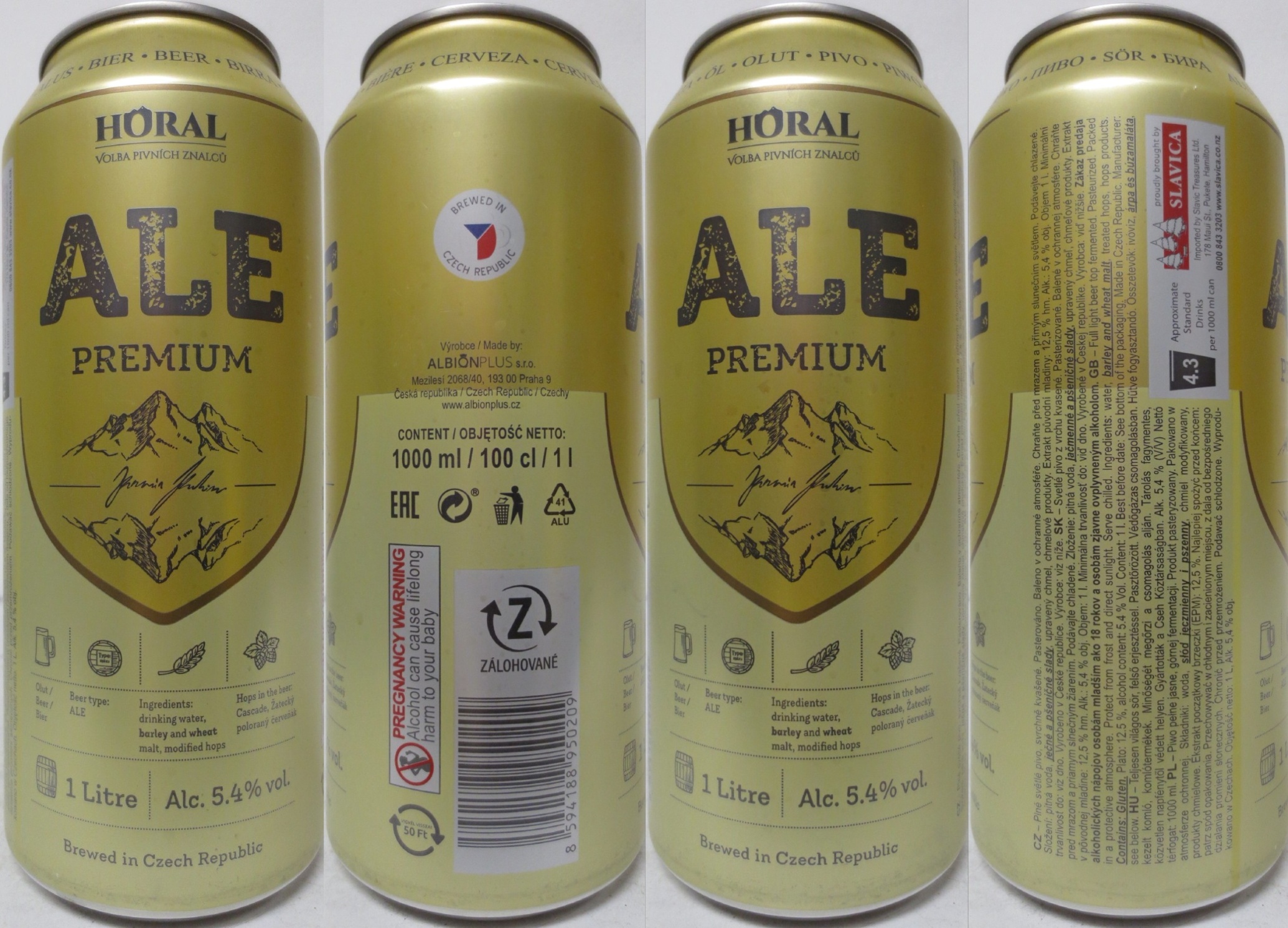 HORAL VOLBA PIVNÍCH ZNALCŮ ALE PREMIUM (CZ) (100cl) (B/O) č.1 