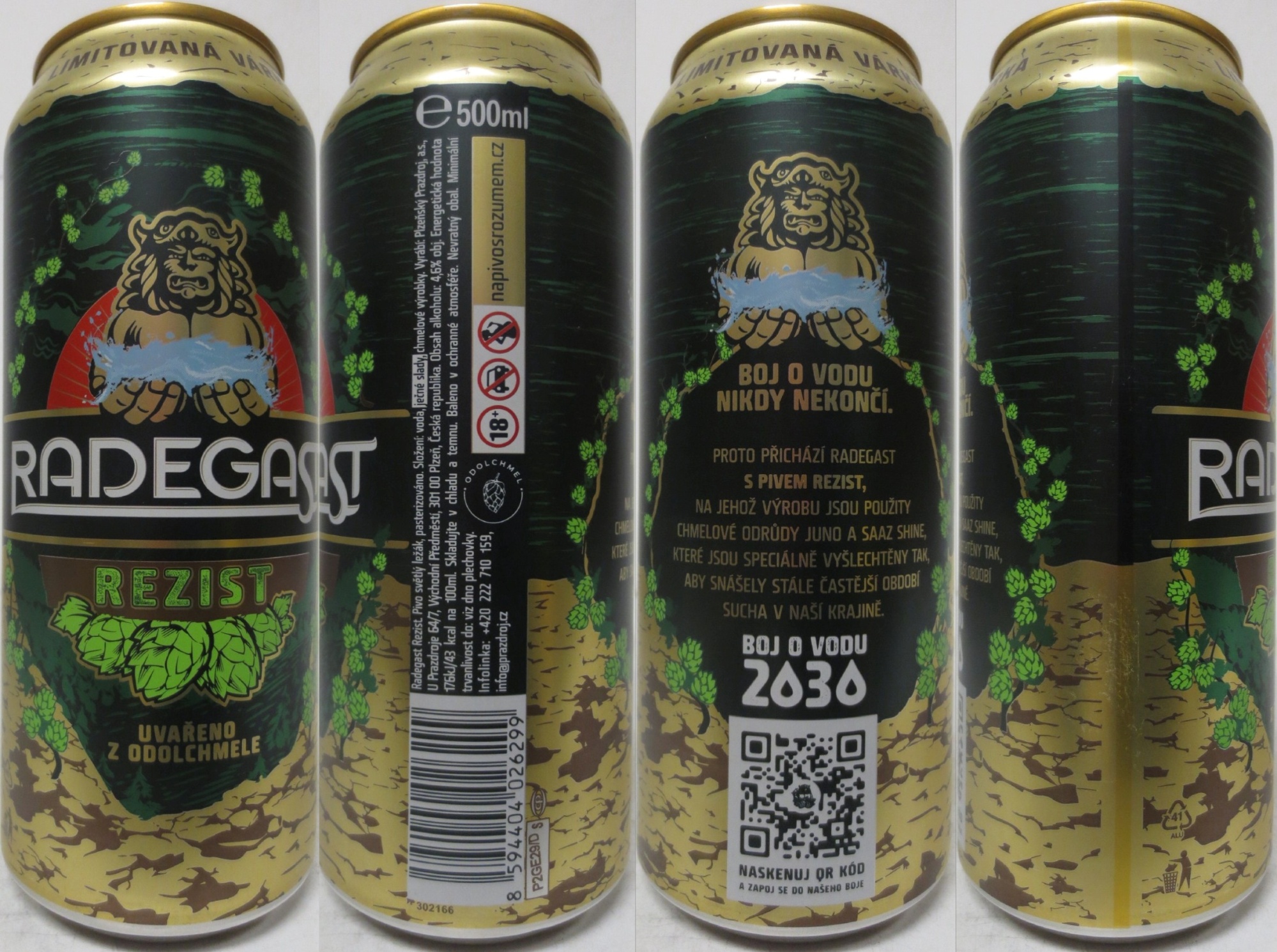 RADEGAST REZIST UVAŘENO Z ODOLCHMELE BOJ O VODU 2030 (CZ) (50cl) (B/O) č.1 