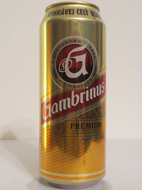 Gambrinus PREMIUM PLZEŇSKA RECEPTURA VYHRÁVEJ PO CELÝ ROK! (50cl) (B/O)