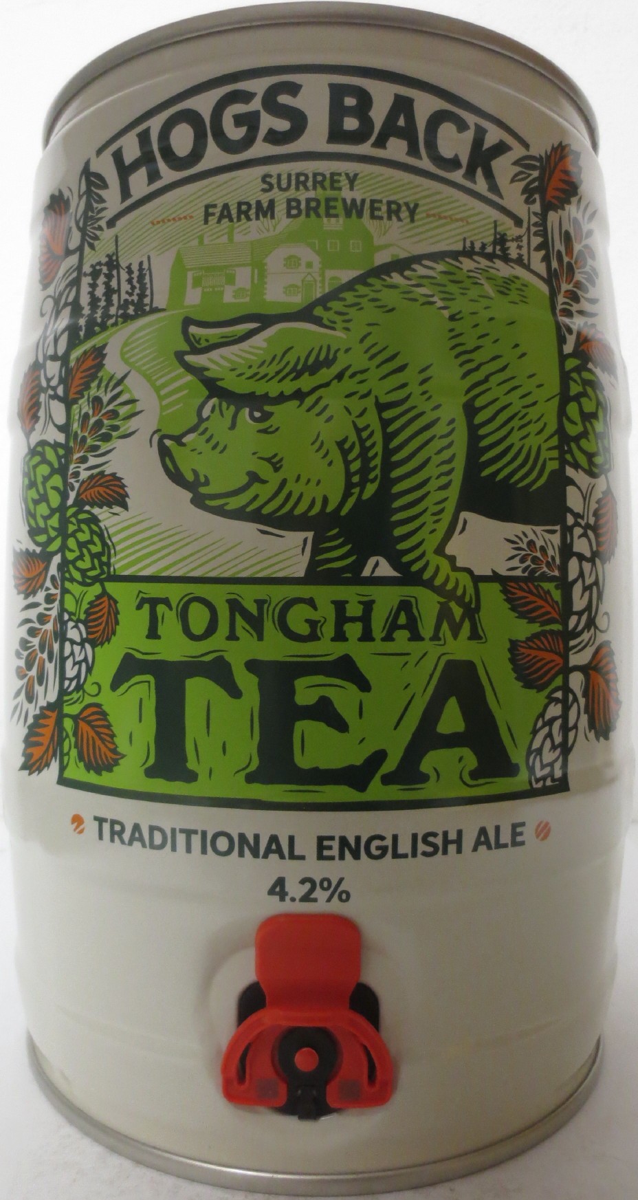 HOGS BACK TONGHAM TEA TRADITIONAL ENGLISH ALE 4.2% (5L) Nr.1 