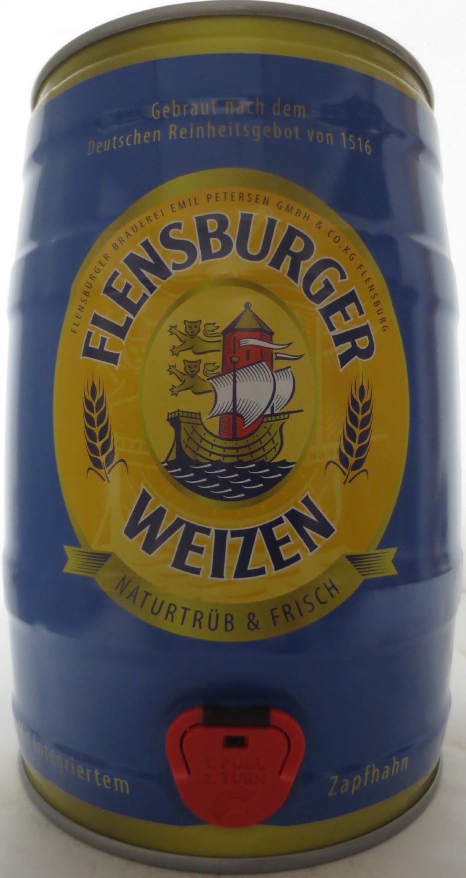 FLENSBURGER WEIZEN NATURTRÜB & FRISCH (5L) Nr.1 