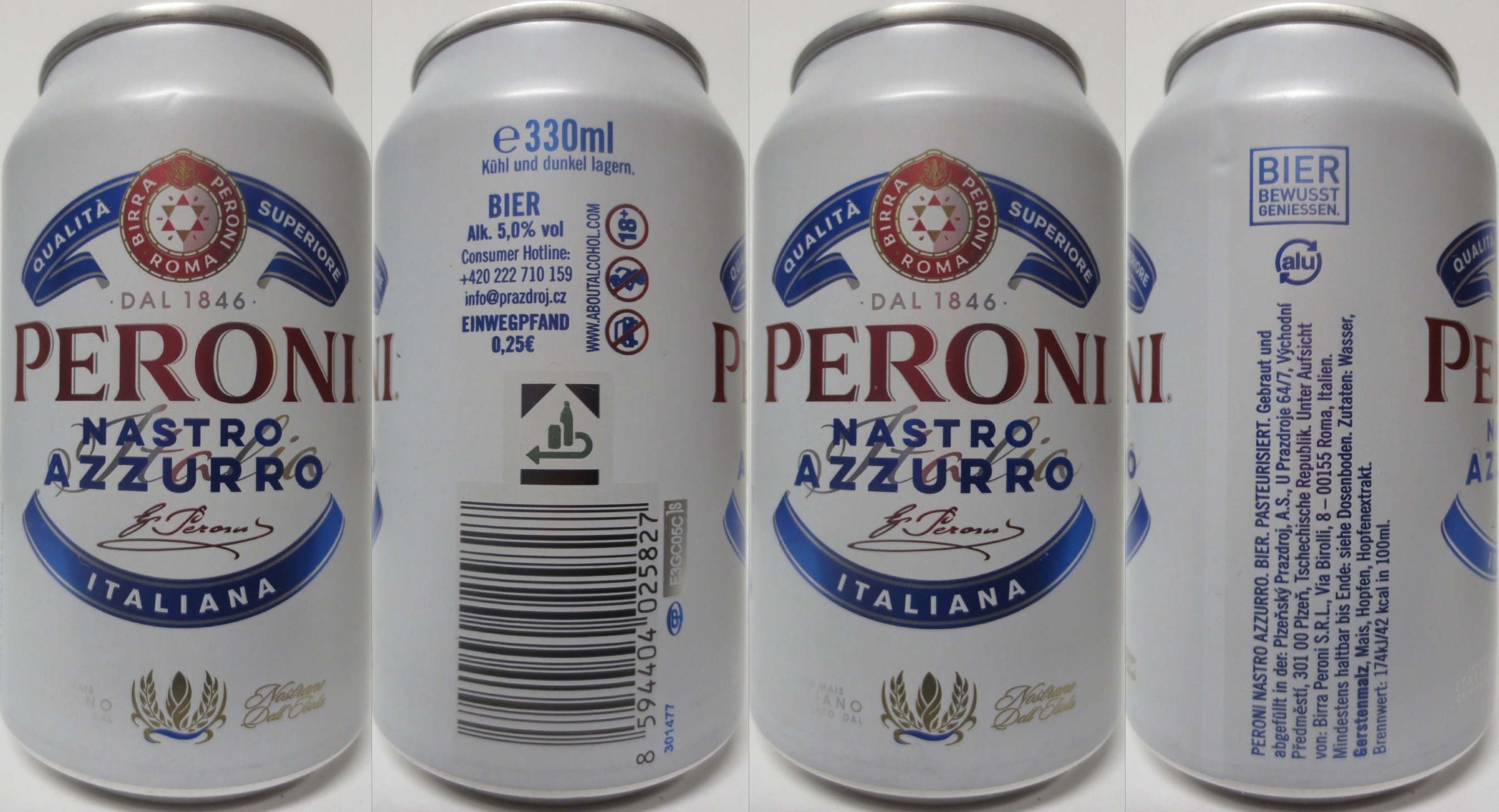 PERONI NASTRO AZZURRO ITALIANA (D) (33cl) (B/O) č.1 