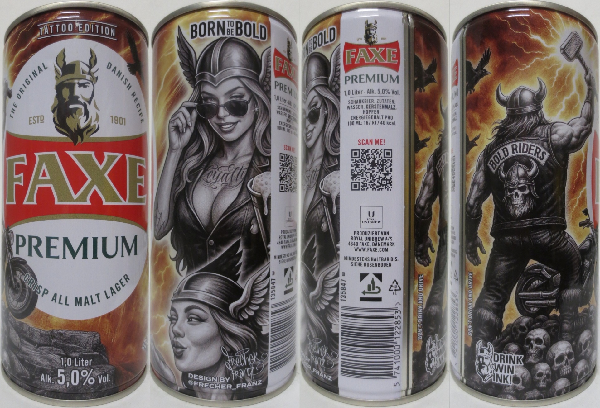 FAXE CRISP ALL MALT LAGER TATTOO EDITION (2025) (D) (100cl) Nr.2/4 