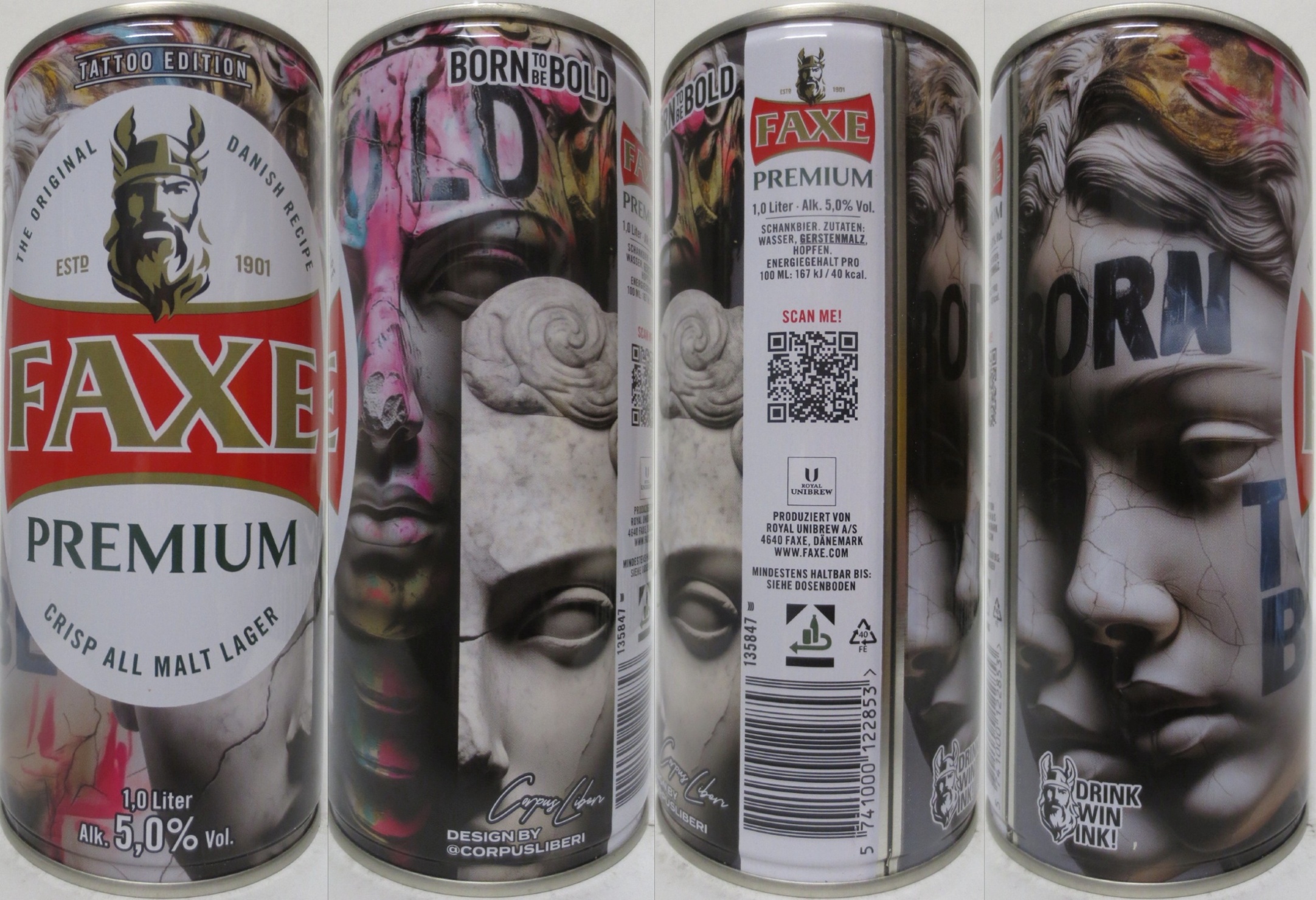 FAXE CRISP ALL MALT LAGER TATTOO EDITION (2025) (D) (100cl) Nr.4/4 