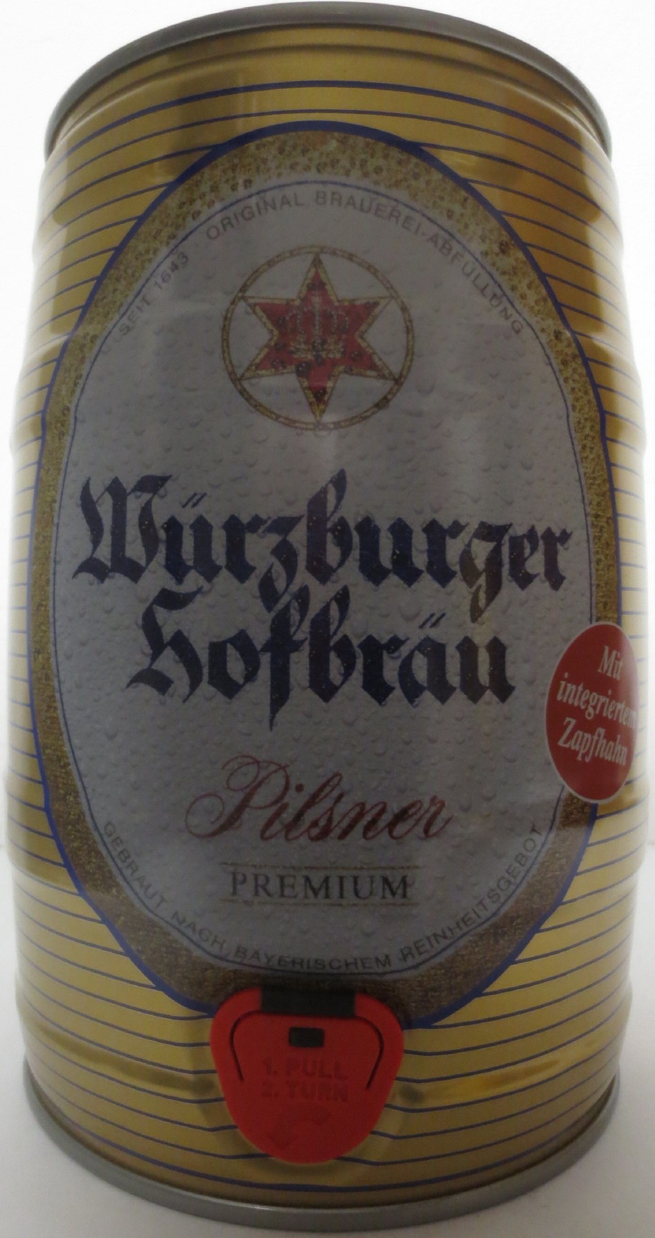 Würzburger Hofbräu Pilsner PREMIUM (5L) Nr.1 