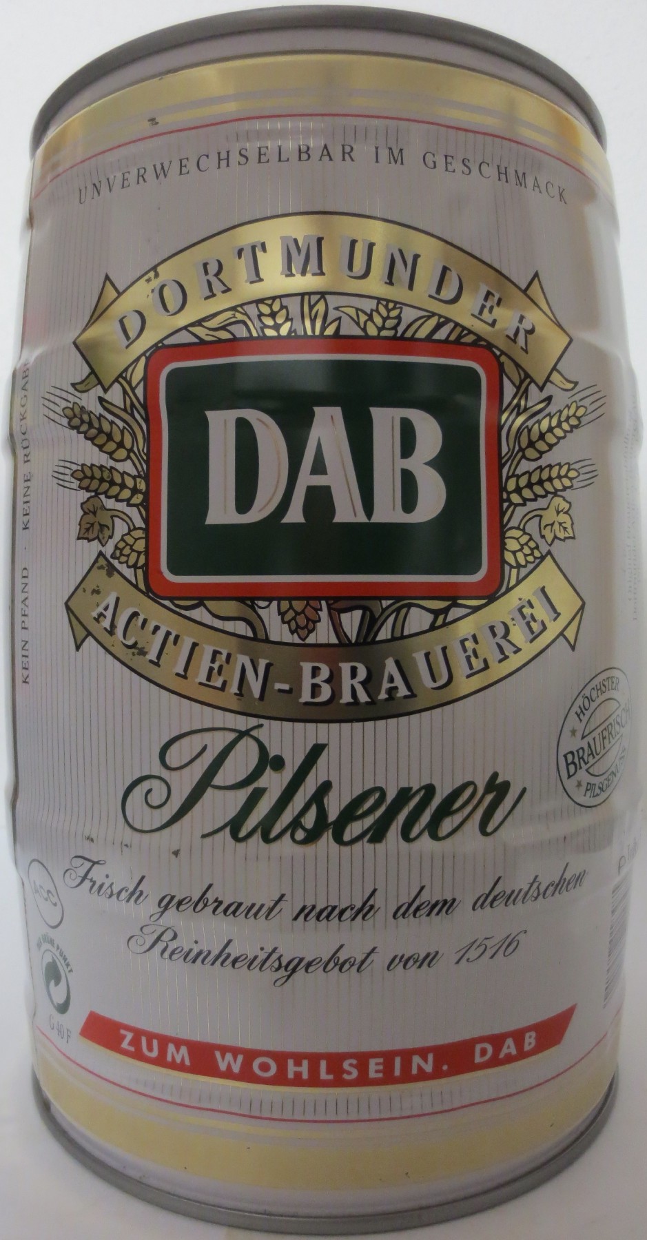 DAB Pilsener ZUM WOHLSEIN. DAB (5L) Nr.3 
