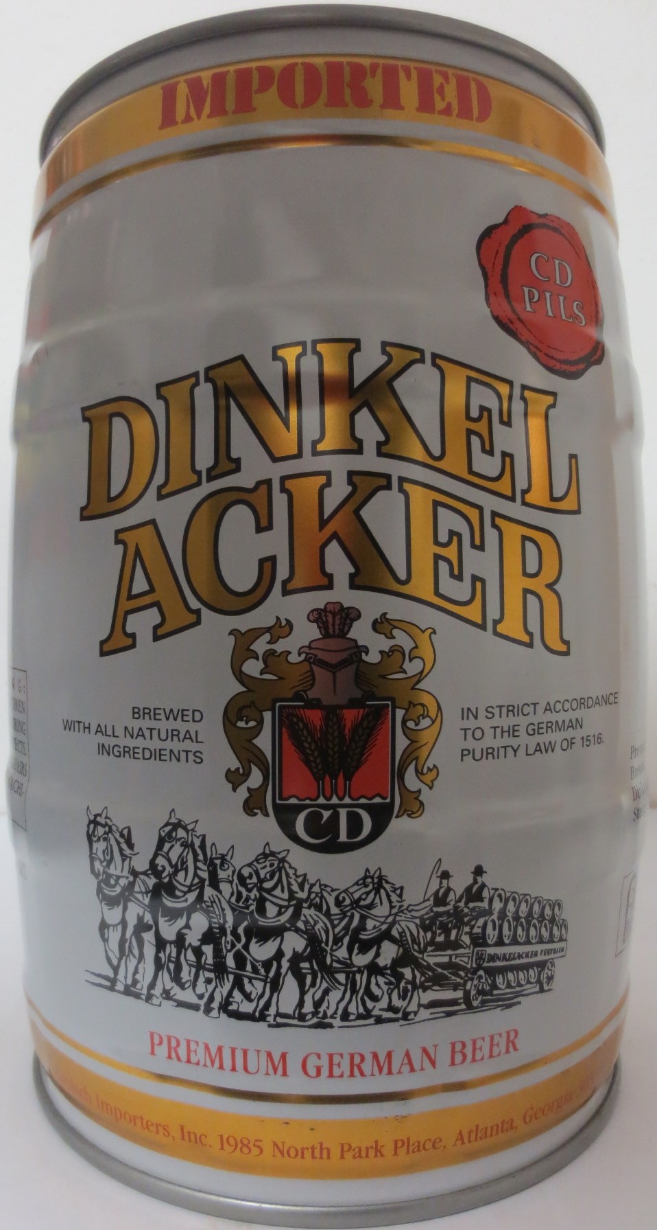 DINKEL ACKER PREMIUM GERMAN BEER IMPORTED (5L) Nr.1 