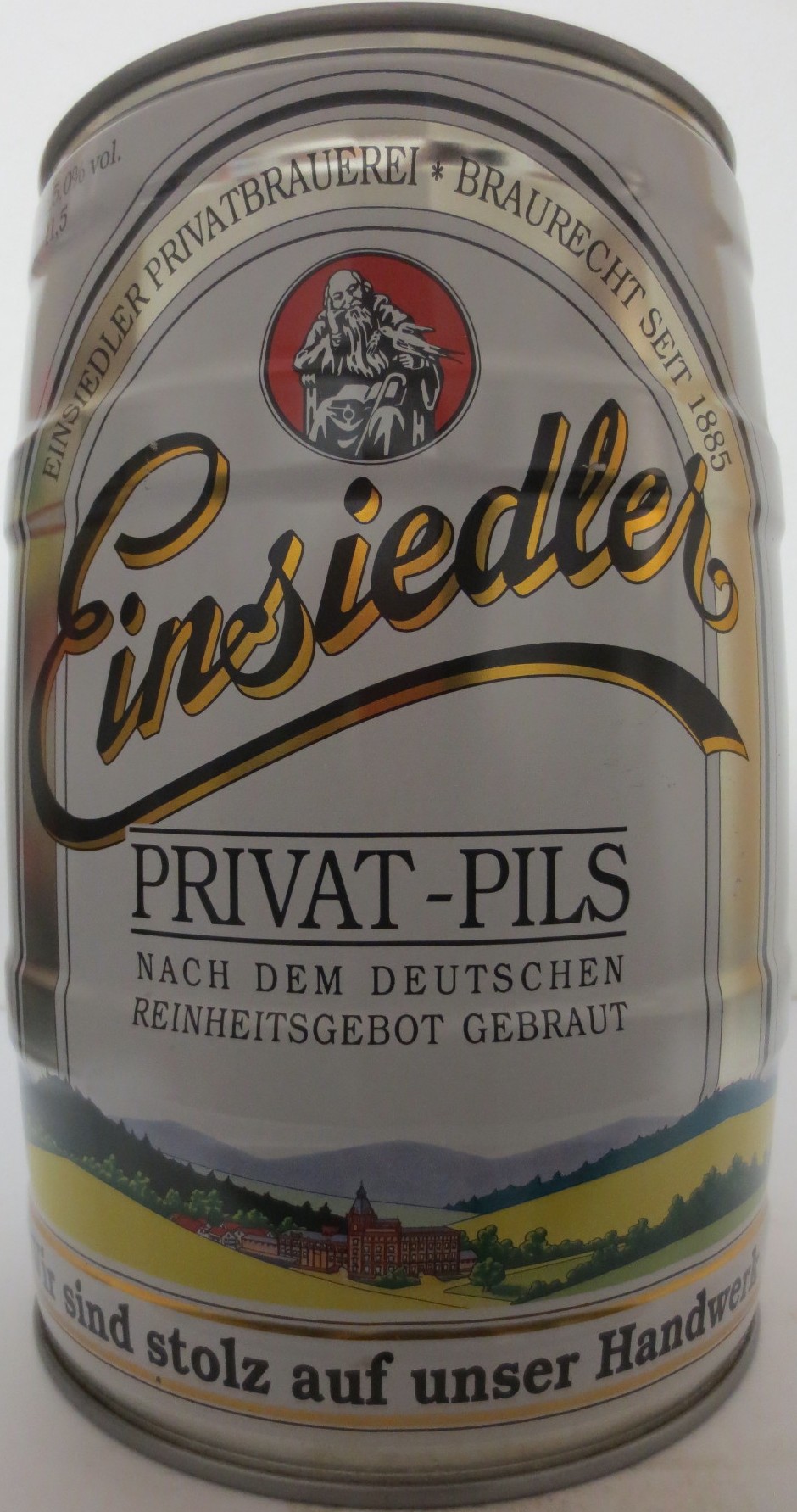Einsiedler PRIVAT-PILS NACH DEM DEUTSCHEN REINHEISGEBOT GEBRAUT (5L) Nr.1 