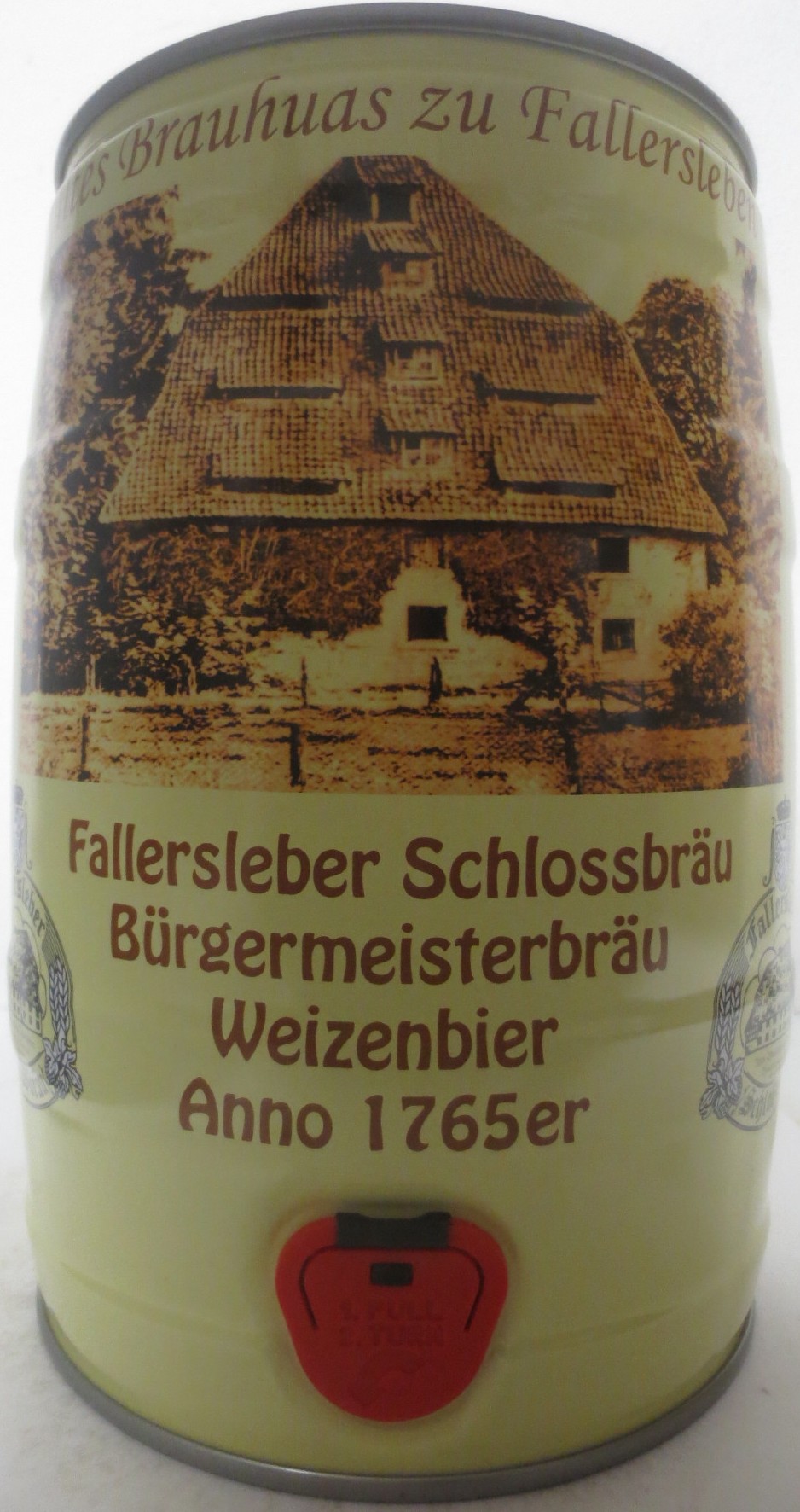 Fallersleber Bürgermeisterbräu Schlossbräu Weizenbier Anno 1765er (5L) Nr.1 