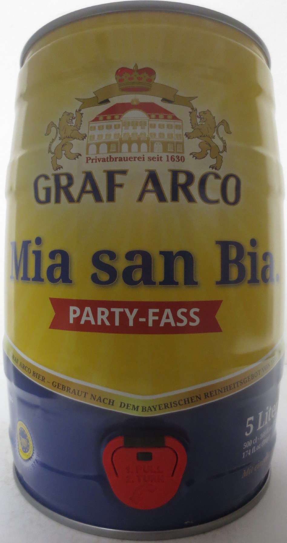 GRAF ARCO Mia san Bia. PARTY-FASS (5L) Nr.1 