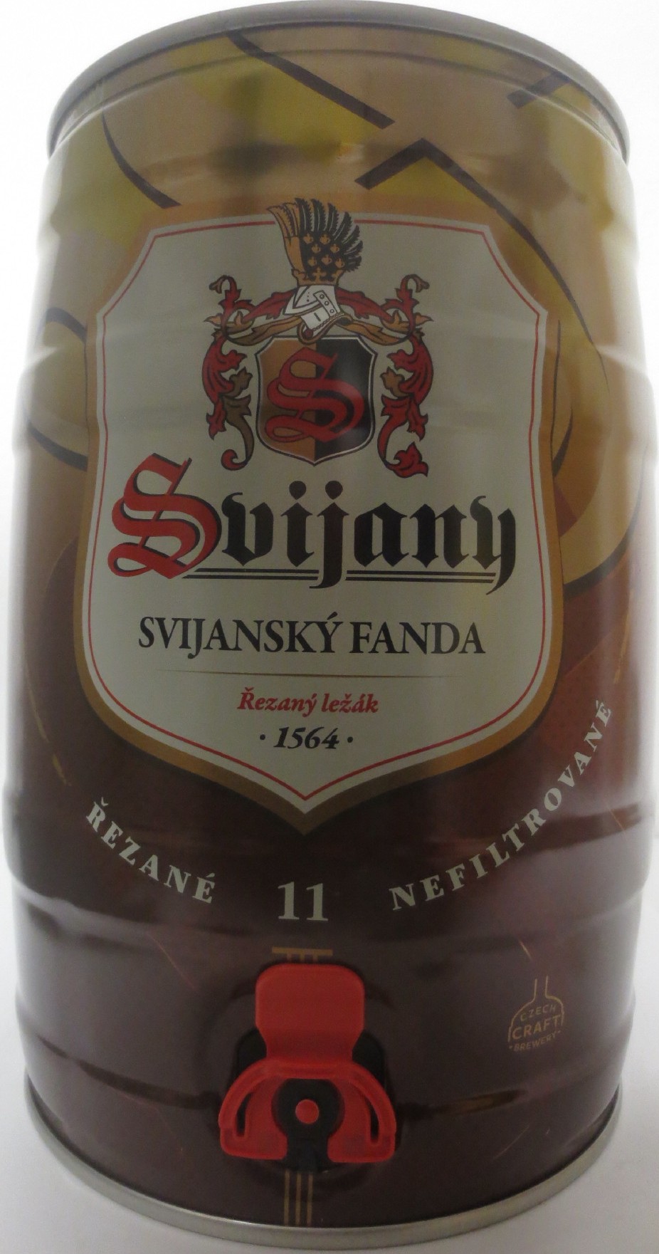 Svijany SVIJANSKÝ FANDA Řezaný ležák -1564- ŘEZANÉ 11 NEFILTROVANÉ (5L) č.2 
