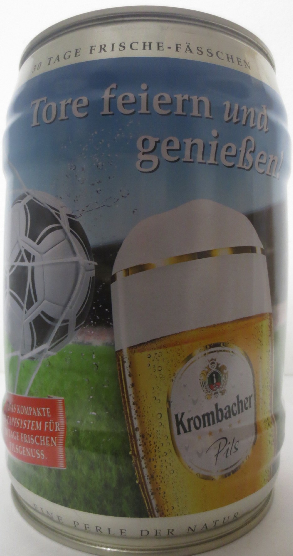 Krombacher Pils Tore feiern und genießen! DAS KOMPAKTE 5l-ZAPFSYSTEM FÜR 30 TAGE FRISCHEN PILSGENUSS. (5L) Nr.1 