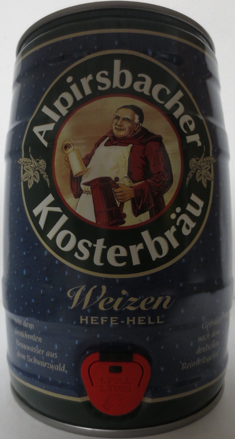 Alpirsbacher Klosterbräu Weizen HEFE-HELL (5L) Nr.3 