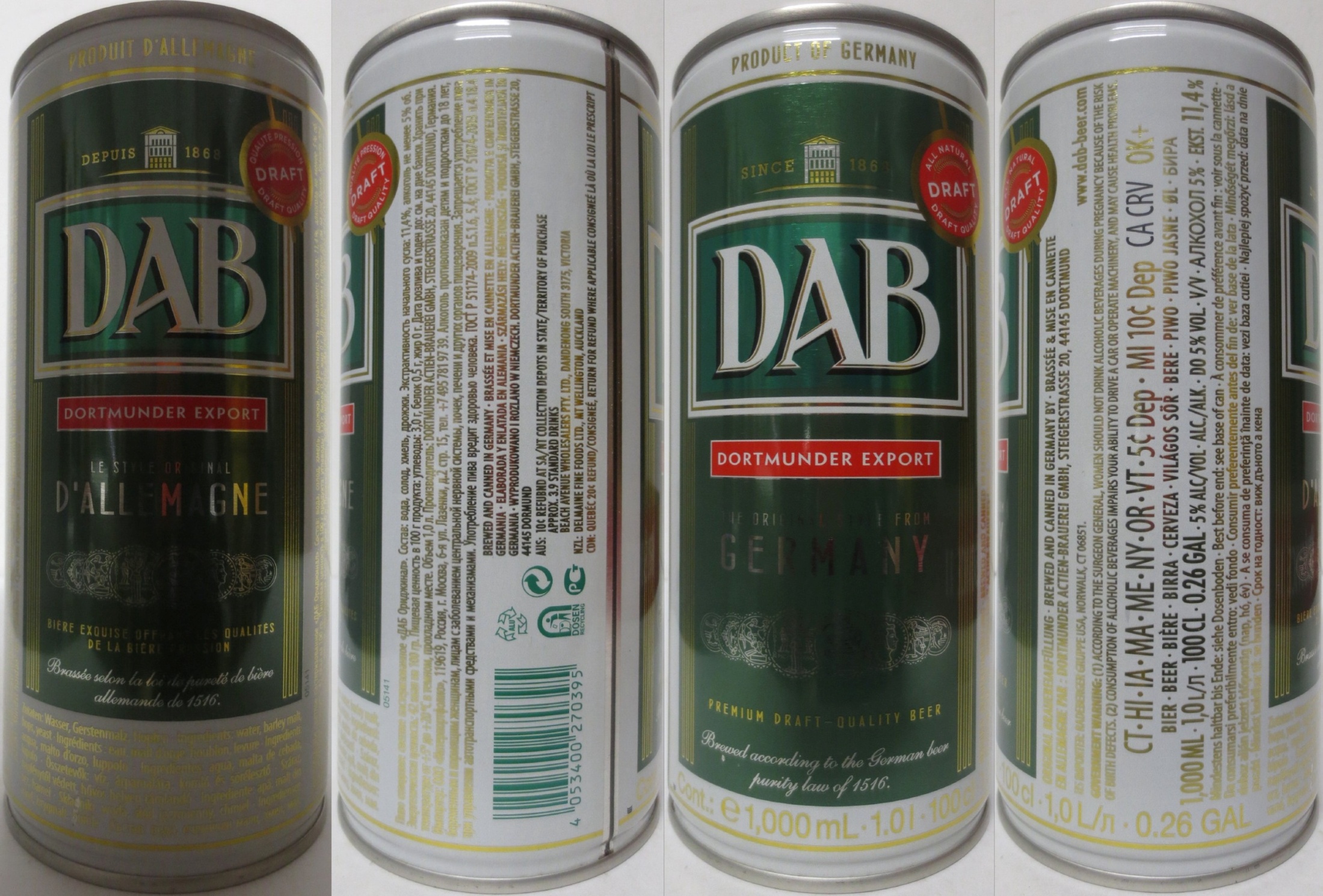 DAB DORTMUNDER EXPORT (D) (100cl) (B/O) Nr.1 