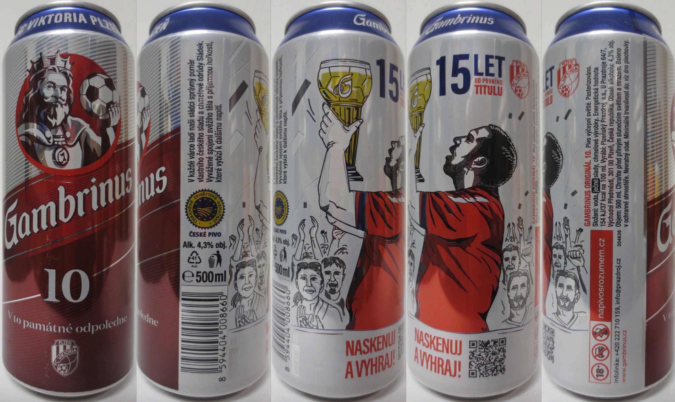 Gamrinus 10 V to památné odpoledne FC VIKTORIA PLZEŇ 15 LET OD PRVNÍHO TITULU (CZ) (50cl) (B/O) č.1 