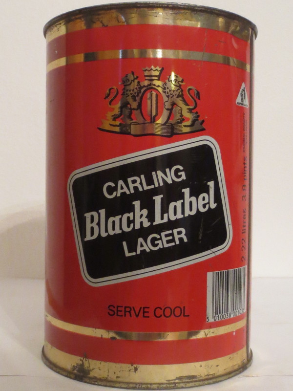 CARLING Black Label LAGER SERVE COOL (222cl) Nr.1