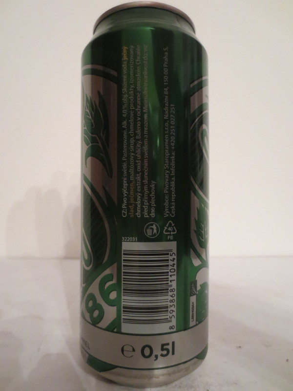 STAROPRAMEN SVĚTLÝ VYBRANÝ ČESKÝ CHMEL (50cl) (B/O)