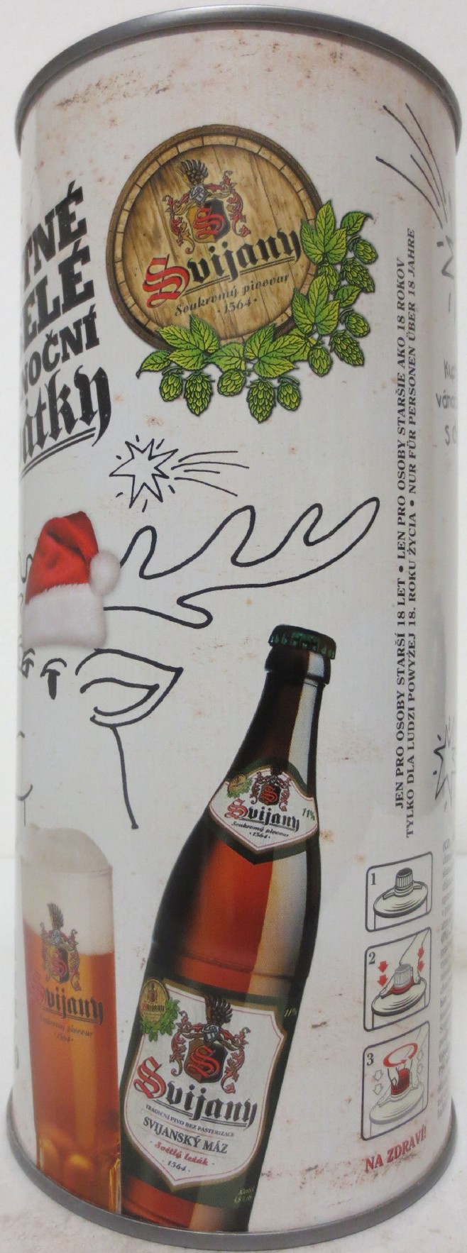 Svijany SVIJANSKÝ MÁZ ŠŤASTNÉ & A VESELÉ VÁNOČNÍ Svátky (200cl) č.1