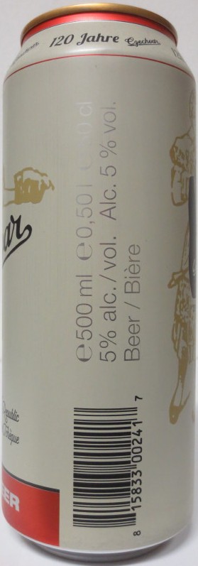 Czechvar 120 B: STORY 1895-2015 CZECH BEER (CDN) (50cl) (B-O) č.1