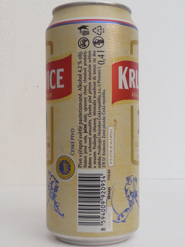 KRUŠOVICE KRÁLOVSKÝ PIVOVAR 1:0 2016 IIHF (40cl)