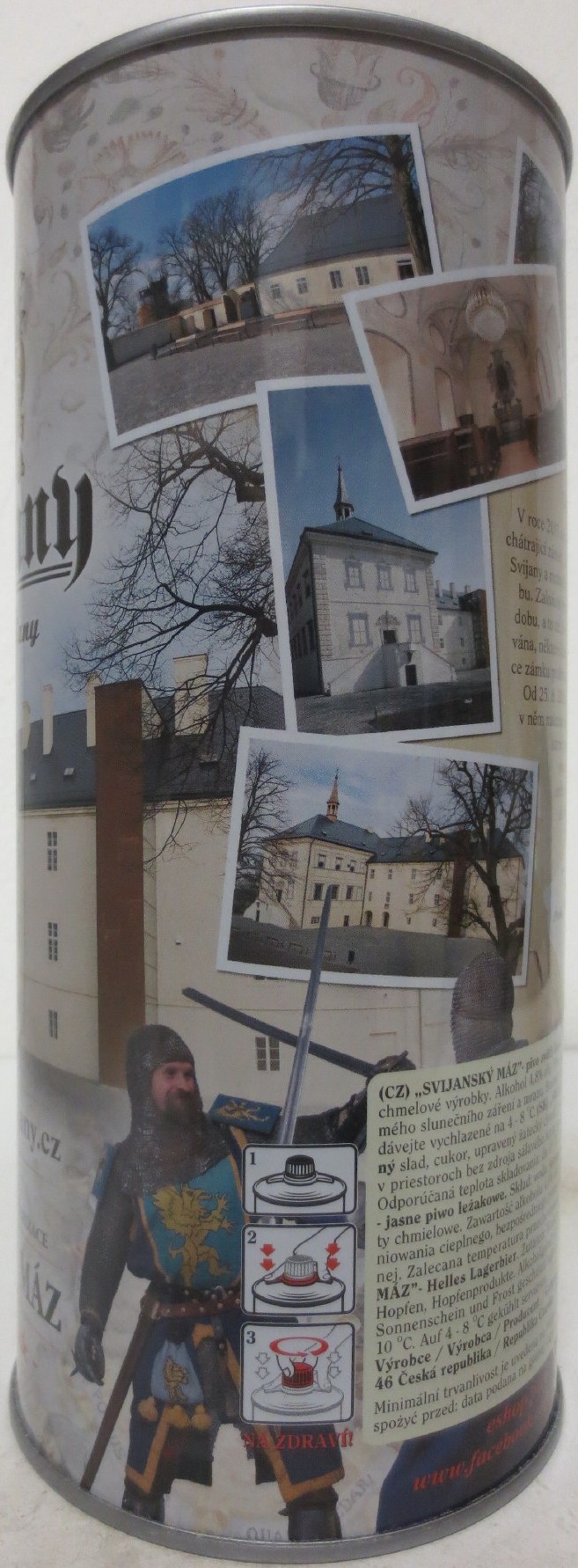 Svijany SVIJANSKÝ MÁZ Zámek Svijany .1578. SVIJANSKÝ MÁZ - světlý ležák - (200cl) č.1