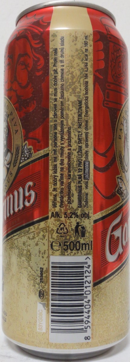 Gambrinus 12 Plná (SK) (50cl) (B-O) č.1