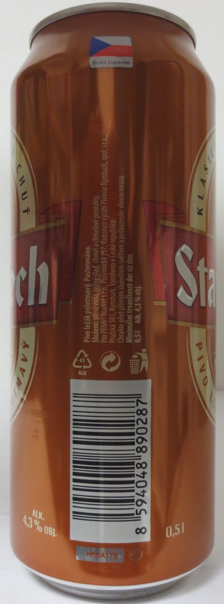 Staročech POLOTMAVÝ PIVO LEŽÁK POLOTMAVÝ (50cl) (B/O) č.1