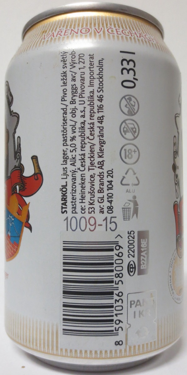 DAČICKÝ Imported Czech lager Alk. 5,0% vol. (33cl) (B/O)