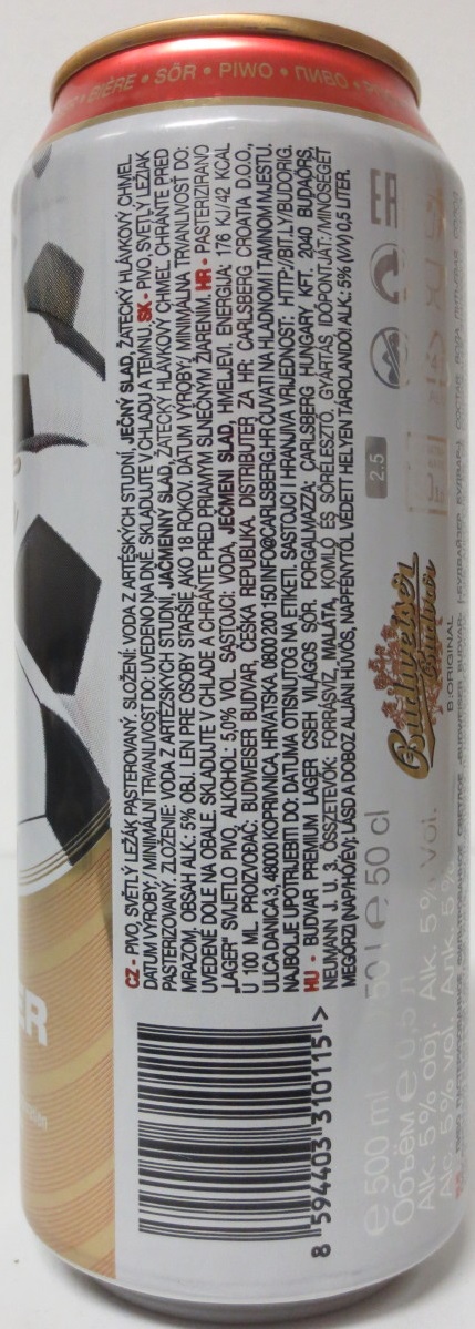 BudweiserBudvar ORIGINAL Czech Import Lager (50cl) (B/O)